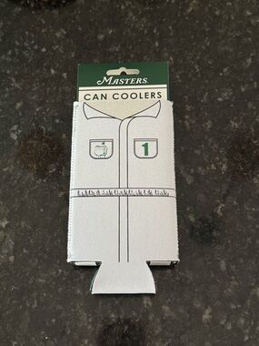 Masters White and Green Polo Design Can Cooler